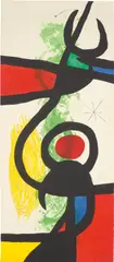 Joan Miró, Les Grandes Manœuvres (The Great Manoeuvres), 1973, Etching and aquatint with carborundum in colours, on Arches paper, the full sheet