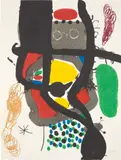 Joan Miró, Le Caissier (The Cashier), 1969, Etching and aquatint with carborundum in colours, on Mandeure rag paper, the full sheet