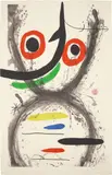 Joan Miró, Prise à l'hameçon (Hooked), 1969, Etching and aquatint with carborundum in colours, on Arches paper, the full sheet