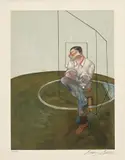 Francis Bacon, Étude pour un portrait de John Edwards (after, Three Studies for a Portrait of John Edwards, 1984), 1986, Lithograph in colours, on Arches paper, with full margins