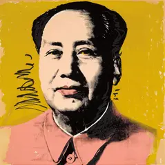 Mao by Andy Warhol, 1972, screenprint; framed, sold Sep 2020
