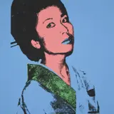 Kimiko by Andy Warhol, 1981, Screenprint in colours, on Stonehenge paper, the full sheet, sold Sep 2020