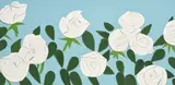 Alex Katz, White Roses, 2014, Screenprint in colours, on Museum Board, the full sheet
