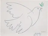 Dove of Peace by Pablo Picasso, 1961, Offset lithograph in colours, on wove paper, with full margins, sold Sep 2020