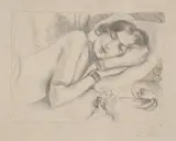 Figure endormie aux babouches (Sleeping Figure with Slippers) by Henri Matisse, 1929, Lithograph, on Arches paper, with full margins, sold Sep 2020