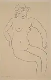 Henri Matisse, Nu assis, chevelure claire (Seated Nude with Light Hair)