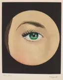 René Magritte, L'Oeil (The Eye), 1968, Etching and aquatint in colours, on BFK Rives paper, with full margins