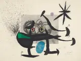 Joan Miró, L'Invention du Regard (The Invention of the Gaze), 1970, Etching and aquatint with carborundum in colours, on Arches paper, the full sheet