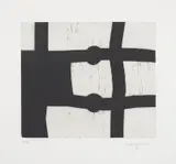 Eduardo Chillida, Untitled (Menturatu), 1991, Aquatint, on textured wove paper, with full margins