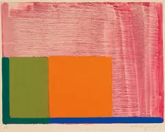 John Hoyland, Untitled, 1967, Gouache and graphite, on wove paper mounted to light board, with full margins