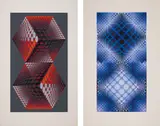 Victor Vasarely, Album Meta: seven plates, 1976, Seven screenprints in colours, on wove paper, with full margins