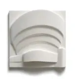 Richard Hamilton, Guggenheim (White), 1970, Vacuum formed acrylic and cellulose