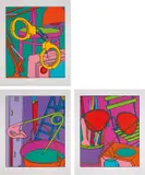 Michael Craig-Martin, Intimate Relations, 2001, The complete set of three screenprints in colours, on wove paper, with full margins