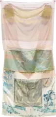 Scrape, from Hoarfrost Editions by Robert Rauschenberg, 1974, Offset lithograph in colours, on collage of paper bags, China silk, and silk chiffon, sold Sep 2020
