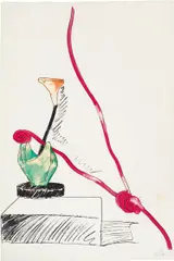 Flowers (Hand-Colored) by Andy Warhol, 1974, Screenprint in black with hand-colouring in Dr. Martin's aniline watercolour dyes, on J. Green paper, the full sheet, sold Sep 2020