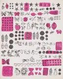 Andy Warhol, Wrapping Paper, 1956, Offset lithograph with hand-colouring in watercolour, on light wove paper, with full margins
