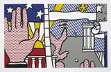 Roy Lichtenstein, Inaugural Print, from Inaugural Impressions, 1977, Screenprint in colours, on Arches 88 paper, with full margins