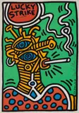 Keith Haring, Lucky Strike: one plate, 1987, Screenprint in colours, on wove paper, with full margins