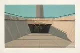 Richard Estes, Arch, St. Louis, from Urban Landscapes, 1972, Screenprint in colours, on Schoeller's Parole paper, with full margins