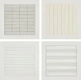 Paintings and Drawings 1974-1990 by Agnes Martin, 1991, The complete set of 10 lithographs in colours, on firm transparency paper, with full margins, with text, the sheets loos, sold Sep 2020