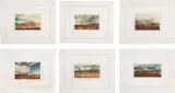 Kanarische Landschaften I (Canary Landscapes I) by Gerhard Richter, 1971, The complete set of six heliogravures in colours, on ivory rag paper, with full margins, the sheets loose (as issued) al, sold Sep 2020