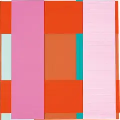 Imi Knoebel, Face 96 Ed., 2003/2016, Acrylic in colours, on seven constructed and collaged plastic panels, mounted to aluminium (as issued)