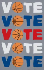 VOTE by Jonas Wood, 2018, Screenprint in colours, on Coventry Rag paper, the full sheet, sold Sep 2020