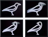 Crow Turning by Julian Opie, 2018, Continuous computer animation on LCD screen, with all electrical components and mounting hardware, all contained in the , sold Sep 2020