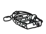 Boat 4, from Nature 1 by Julian Opie, 2015, Aluminium profile with inset hanging fixing, powder-coated in satin black, sold Sep 2020