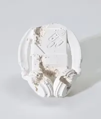 Future Relic 07 (Cassette Player) by Daniel Arsham, 2017, Cast multiple in plaster and crushed glass, contained in the original foam-lined presentation box, sold Sep 2020