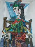 Madsaki, Dora Maar au chat (Dora Maar and Cat), 2020, Offset lithograph in colours, on smooth wove paper, the full sheet