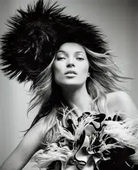 David Sims, Kate Moss for Vogue Paris, September, 2005, Archival pigment print, mounted