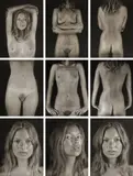 Chuck Close, Kate Moss, 2003, Six archival pigment prints, comprising nine images, printed 2005