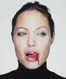 Martin Schoeller, Angelina with Blood, 2003, Chromogenic print