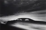 Ikkō Narahara, Shadow of car driving through desert, Arizona from Where Time Has Vanished, 1971, Gelatin silver print, printed 1976