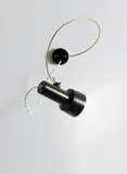Wall light, model no. 208 by Gino Sarfatti, circa 1955, Painted aluminium, brass, painted brass, Bakelite, sold Jun 2020