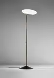Unique standard lamp by Gino Sarfatti, circa 1951, Acrylic, brass, painted steel, sold Jun 2020