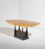 Studio Job, Table, from the 'Robber Baron' series, designed 2006, executed 2007, Polished, patinated, gilded and painted cast bronze