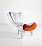 Marc Newson, 'Orgone' chair, 1993, Polished aluminium, painted aluminium