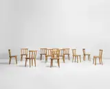 Axel Einar Hjorth, Set of twelve chairs, from the 'Utö' series