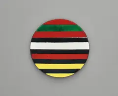 Plate by Ettore Sottsass, circa 1958, Enamelled copper, sold Jun 2020