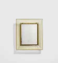 Mirror, model no. 30 by Carlo Scarpa, circa 1937, Corroso glass, mirrored glass, brass, sold Jun 2020
