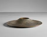 Angelo Mangiarotti, Large dish, circa 1959, Patinated and burnished bronze
