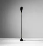Franco Buzzi, Standard lamp, model no. B-30, 1950s, Painted aluminium, brass