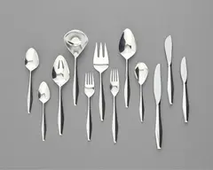'Diamond' flatware service by Gio Ponti, 1954-1958, Precious metal, stainless steel, sold Jun 2020