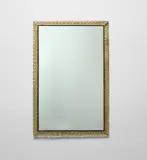 Venini, Large mirror, 1940s, Cordonato glass, mirrored glass, brass