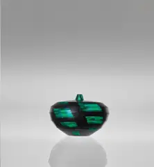 Vase by Yoichi Ohira, 2000, Hand-blown glass canes, inciso surface, sold Nov 2020