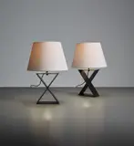 Jean-Michel Frank, Pair of 'X' table lamps