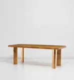 Dining table by Charlotte Perriand, circa 1958, Ash, sold Nov 2020