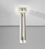 Gianni Celada, Ceiling light, circa 1970, Painted aluminium, painted steel, brass